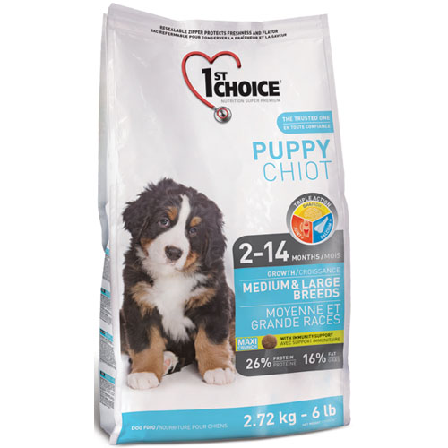 1st Choice (ФестЧойс) Puppy Large and Medium. Сухой корм для щенков средних и крупных пород, 2,72 кг